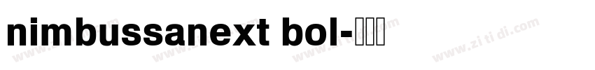 nimbussanext bol字体转换
